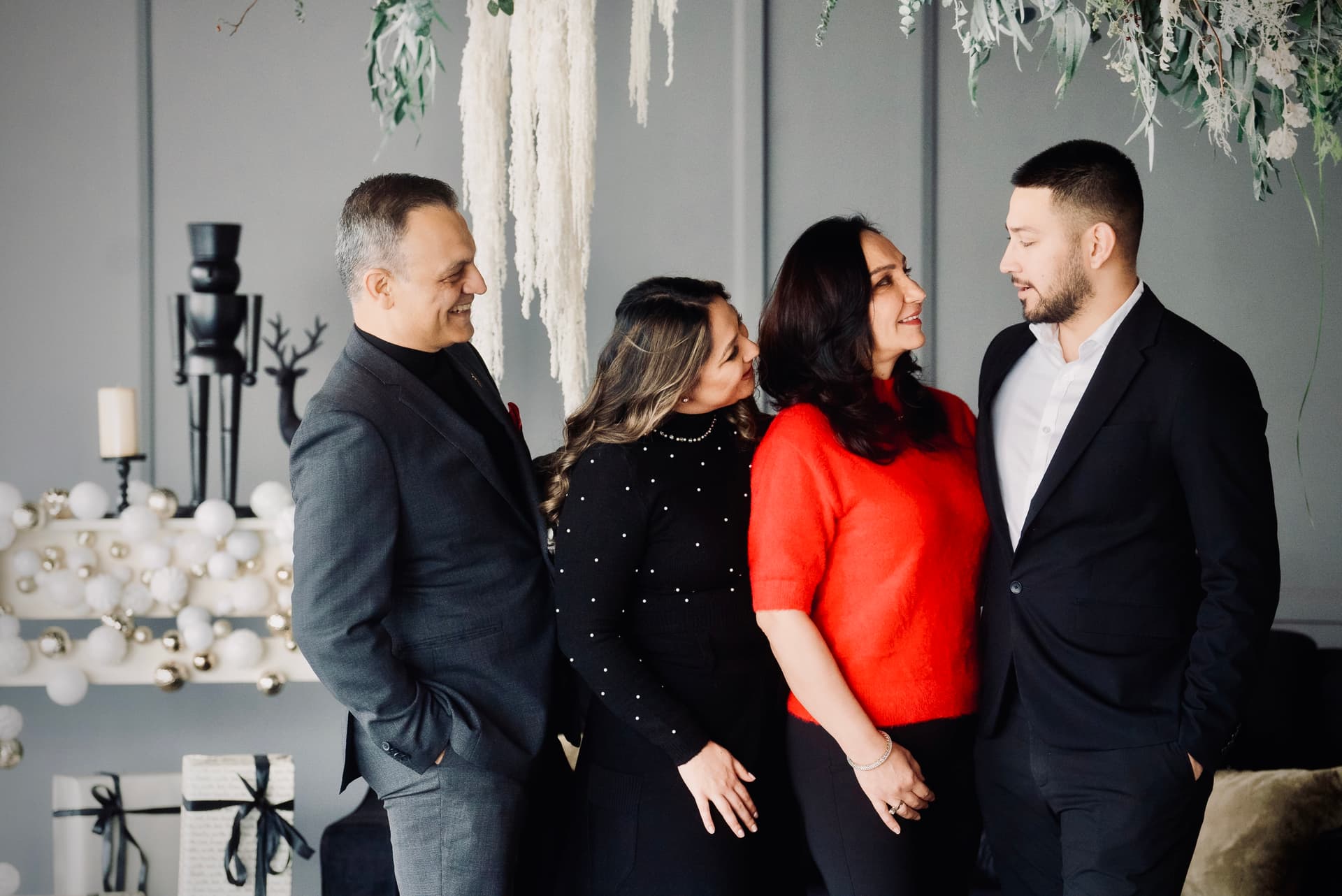 Paul Nagpal with Monica, Garima, and Satvik